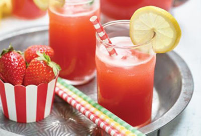 Roasted Strawberry Lemonade