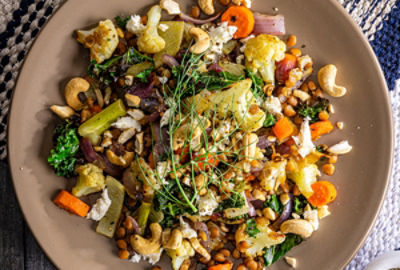 Roasted Vegetable and Lentil Salad