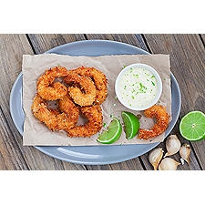 Previously Frozen Raw Coconut Breaded Butterfly Shrimp 16/20 ct, 1 pound