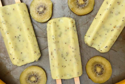 SUNGOLD KIWIFRUIT COCONUT POPSICLES