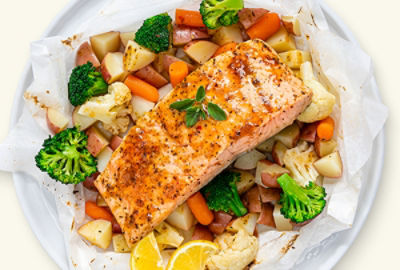 Salmon Brown Rice Veggie Medley Pouch