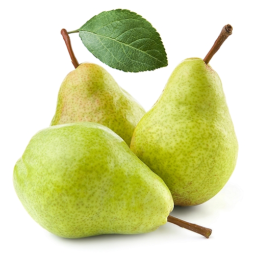 Green skin pear with a sweet and juicy flavor.  