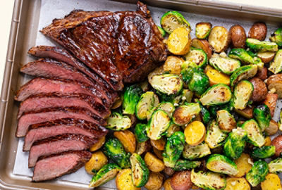 Sheet-Pan Steak and Vegetables