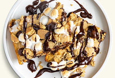 Sheet Pan Smores Pancakes