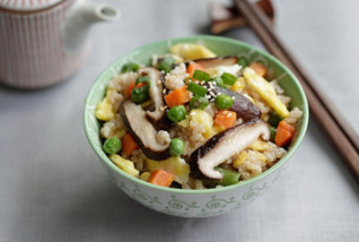 Shiitake Mushroom and Vegetable Fried Rice