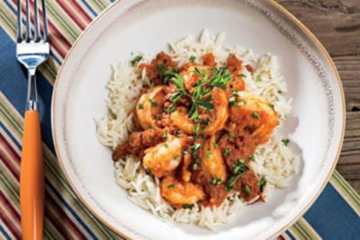 Shrimp Diablo with Rice