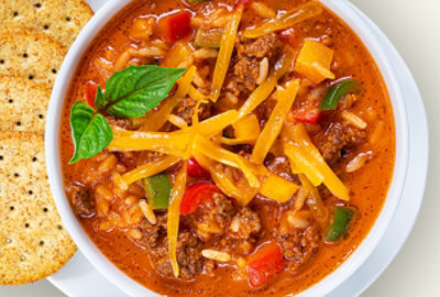 Slow Cooker Stuffed Pepper Soup