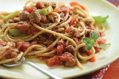 Spaghetti with Turkey Bolognese