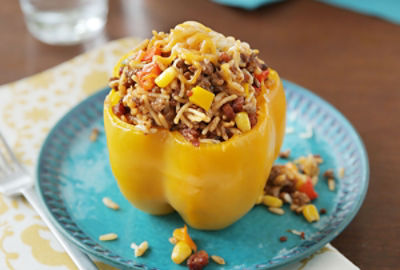 Spanish Rice Stuffed Bell Peppers