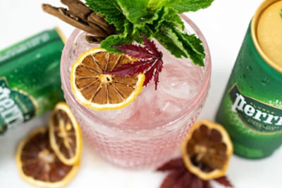 Spiced Hibiscus Holiday Spritz