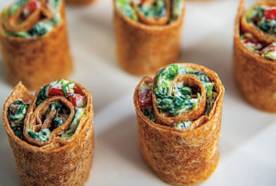 Spinach Dip Roll-Ups