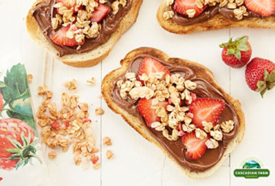 Strawberry Chocolate Granola Toast