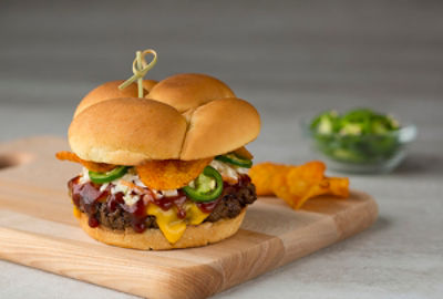 Sweet N Heat BBQ Crunch Burgers