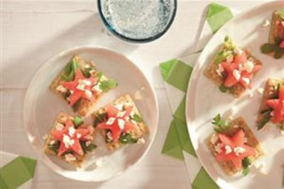 TRISCUIT Watermelon Stars and Feta Toppers