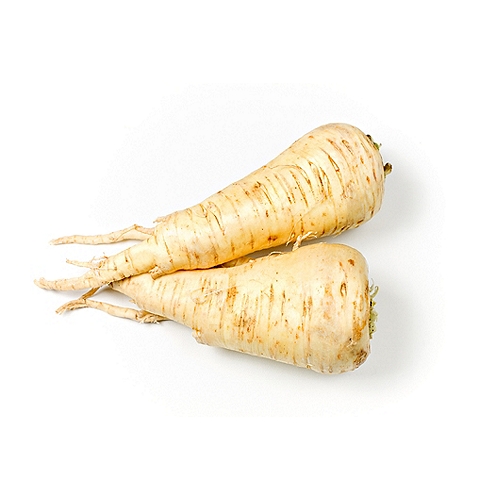 Shaped similar to a carrot, parsnips are sweet with a nutty, earthy flavor.  
