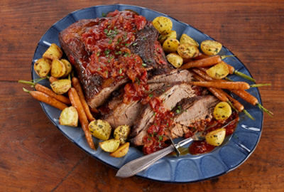 Tangy Tomato-Onion Brisket