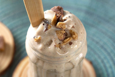 Think! Healthy Banana Blizzard with PB Bars Crunch