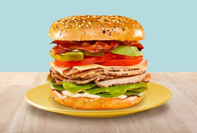 Thomas’ Turkey Avocado Bagel Club