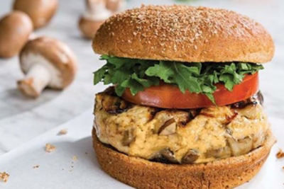 Turkey-Mushroom Blend Burgers