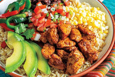 Turkey Mole Fajita Bowls