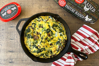 Vital Farms Mushroom Spinach and Gruyere Frittata