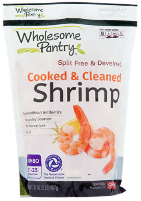 Fresh Seafood Department Cooked Tail On Shrimp - Large, 12 pound