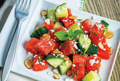 Watermelon-Cucumber Salad