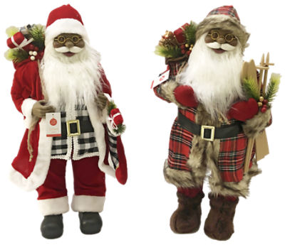 TDC USA Inc. 24 Inch African American Santa, 1 each
