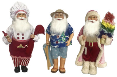 TDC 18IN Novelty Santa - 6 Assorted