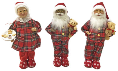 Santa in Pajamas Assorted Variety, 1 each