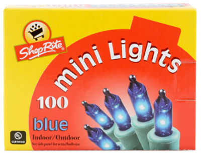 ShopRite SR MINI BLUE LT 100C, 1 each