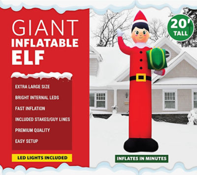 GLOBAL CROSSING GIANT OUTDOOR INFLATABLE ELF