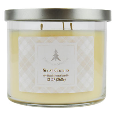 STAR CANDLE CHRISTMAS MORNING SUGAR COOKIES SOY BLEND 3 WICK CANDLE