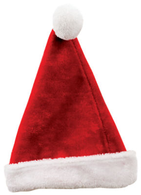 Fur Rimmed Holiday Hat, 15"