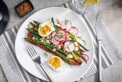 Za’atar Asparagus & Radish Tartine