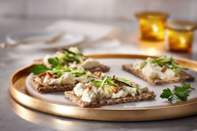 Zucchini, Pine Nut, Boursin® Garlic & Fine Herb Canapés