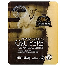 Boar's Head Blanc Grue Gruyere All Natural, Cheese, 8 Ounce