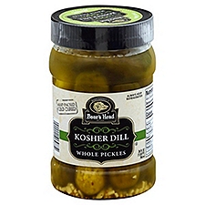 Boar's Head Kosher Dill Whole, Pickles, 26 Fluid ounce