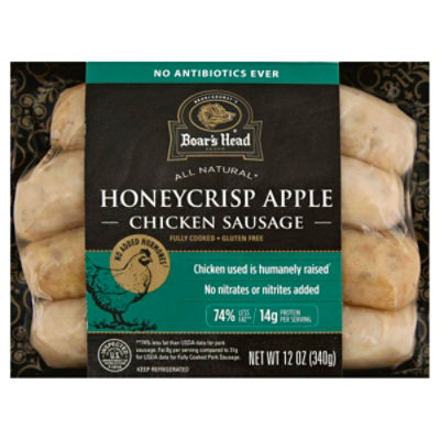 Boar's Head Natural Honeycrisp Apple Chicken Sausage 12 oz