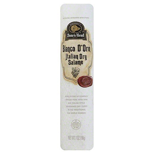 Boar's Head Bianco D'Oro Italian Dry Salame, 7 oz