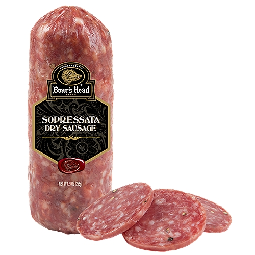 Brunckhorst's Boar's Head Uncured Sopressata Dry Sausage, 9 oz
No Nitrates or Nitrites Added Except for those naturally occurring in sea salt and celery powder