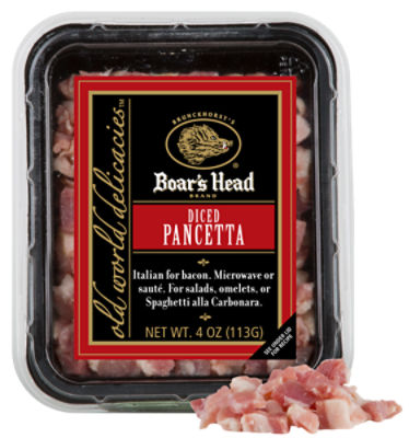 Brunckhorst's Boar's Head Diced Uncured Pancetta, 4 oz