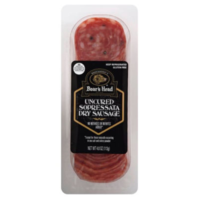 Boar's Head Uncured Sopressata Dry Sausage, 4.0 oz