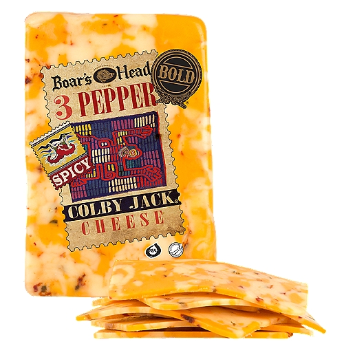 Boar's Head Bold 3 Pepper Colby Jack Cheese